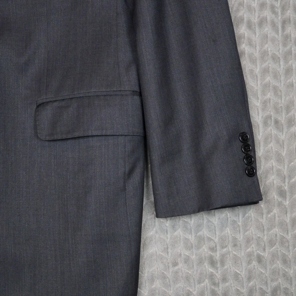 Ermenegildo Zegna Blazer Mens 42R Gray Wool Sport Coat Italy